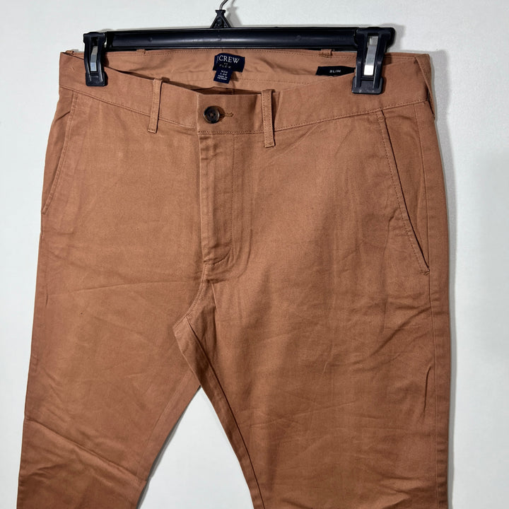 J.CREW SLIM FIT COTTON CHINO PANT WITH STRETCH