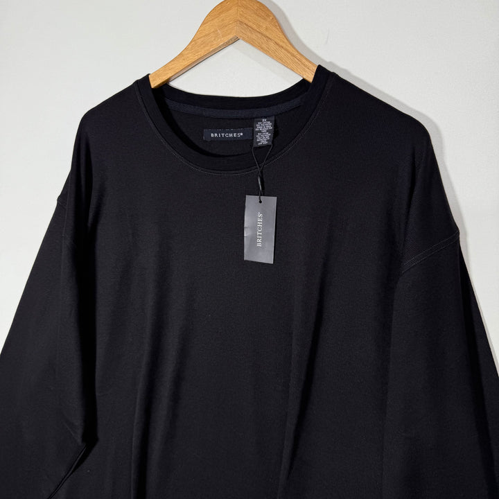 BRITCHES OVERSIZED DROPPED SHOULDER KNITWEAR LONG SLEEVES COTTON TSHIRT BRAND NEW