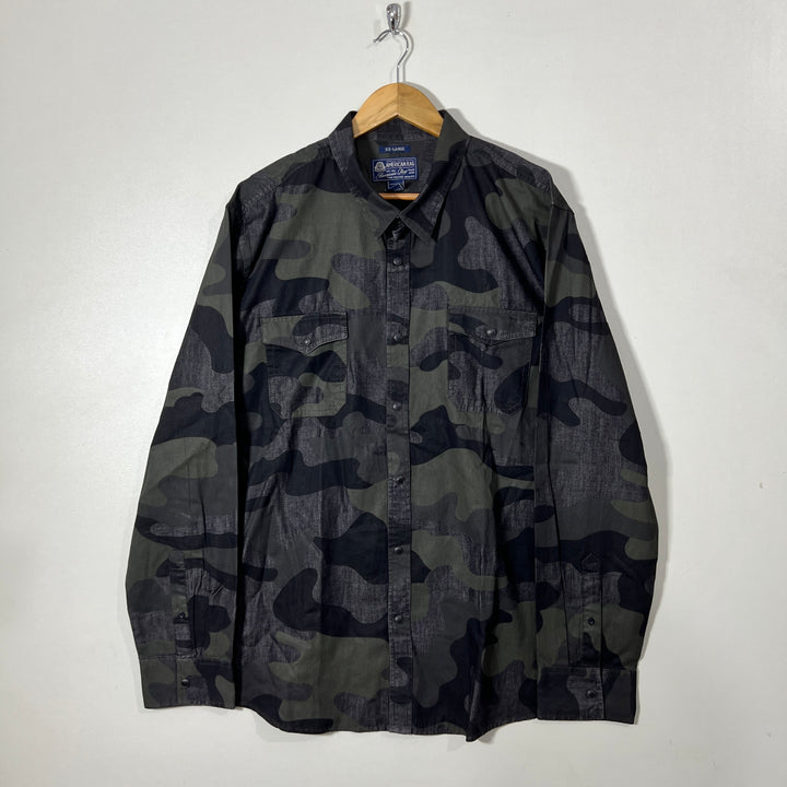 AMERICAN EAGLE DOUBLE POCKETS CAMOUFLAGE SHIRT