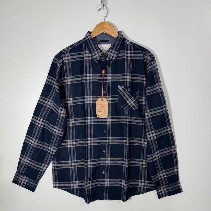 WEATHERPROOF VINTAGE BUTTON DOWN FLANNEL COTTON SHIRT BRAND NEW