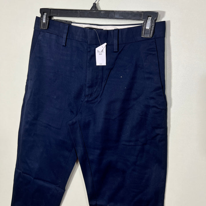 BANANA REPUBLIC TAPERED FIT COTTON CHINO PANT BRAND NEW WITH STRETCH DARK NAVY BLUE