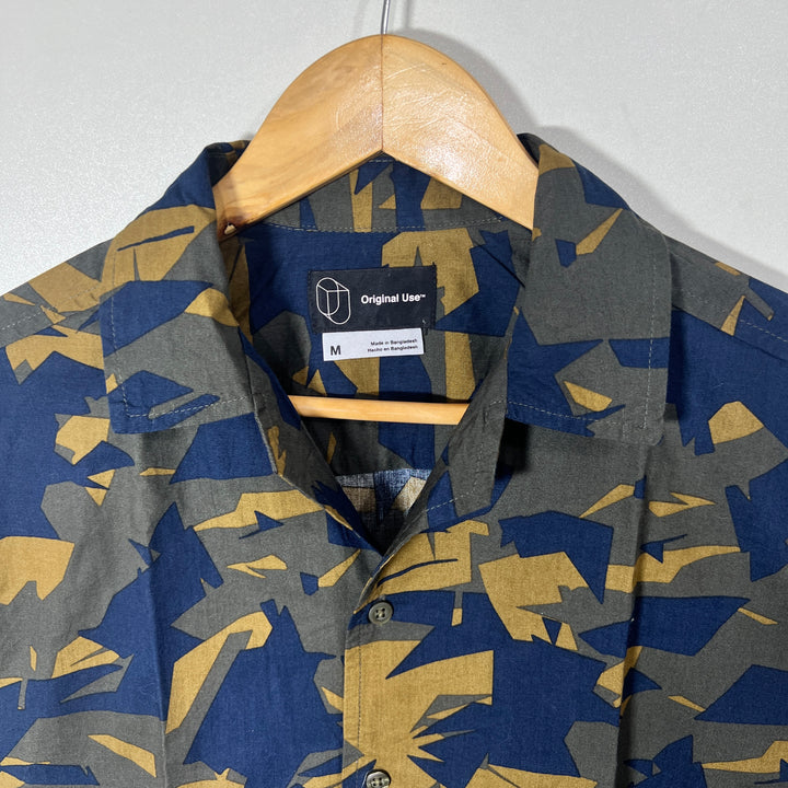 ORIGINAL USE SAFARI COLLAR  CAMOUFLAGE HALF SLEEVES SHIRT