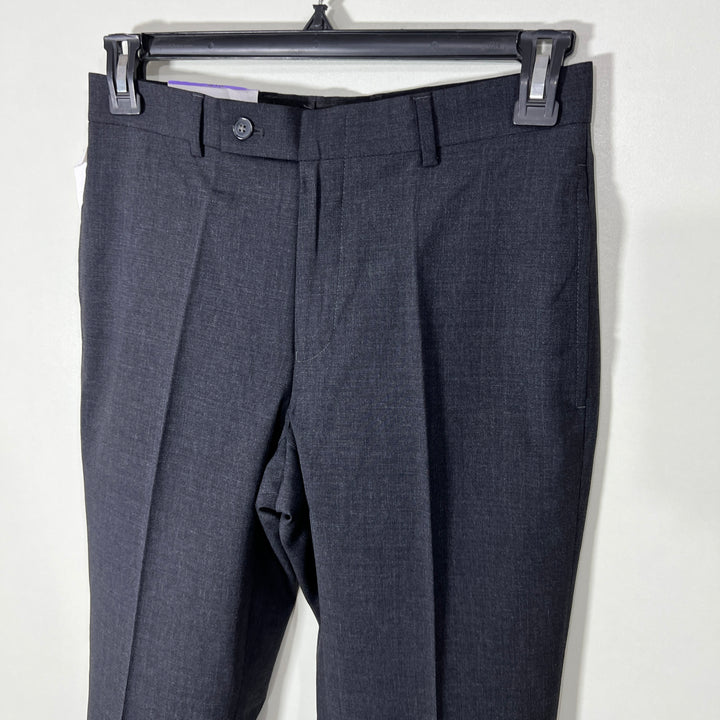 CALVIN KLEIN DARK GREY TEXTURED SLIM FIT DRESS PANT BRAND NEW WITH STRETCH
