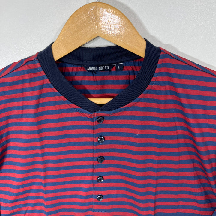 ANTONY MORATO HEN LEY COLLAR COTTON TSHIRT
