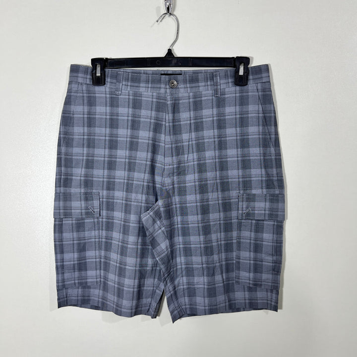 CALVIN KLEIN CHECKERED CARGO COTTON SHORT