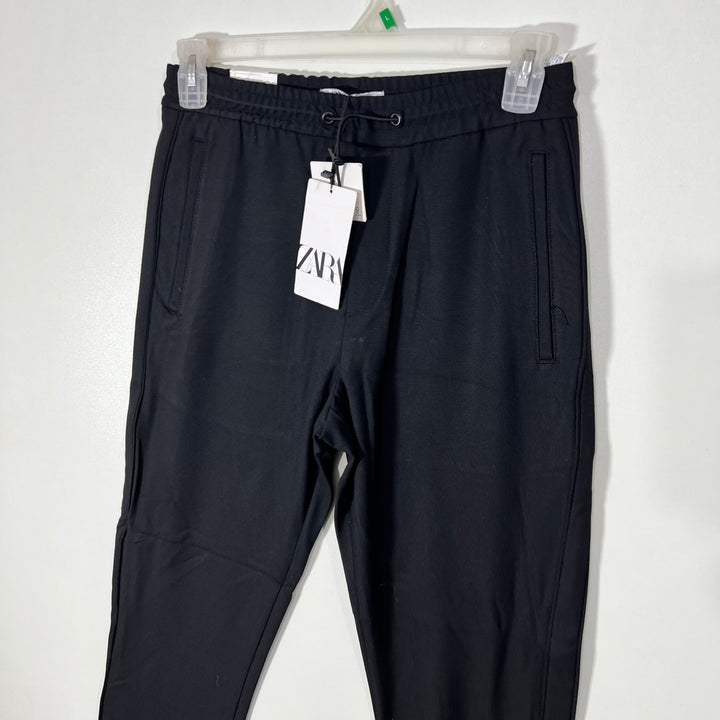 ZARA SLIM FIT COTTON JOGGER PANT BRAND NEW BLACK COLOUR WOTH STRETCH