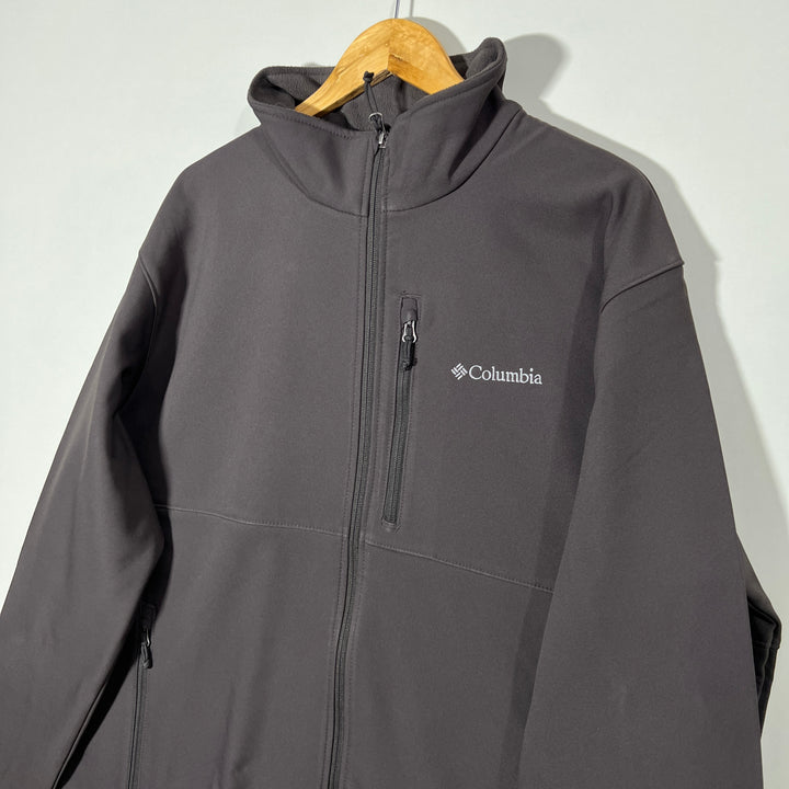 COLUMBIA SOFT SHELL WINDBREAKER JACKET INNER FLEECE