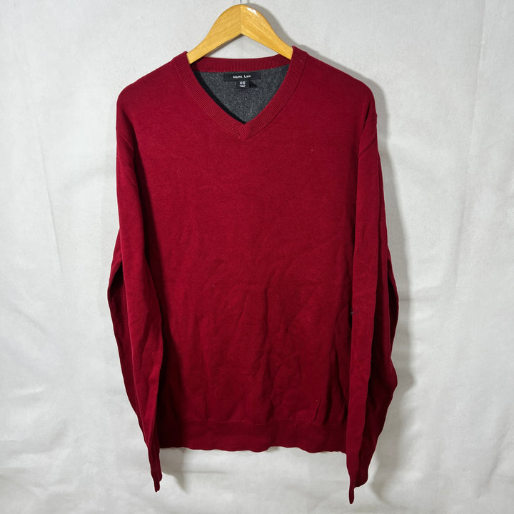 MARK LAW V NECK COTTON SWEATER