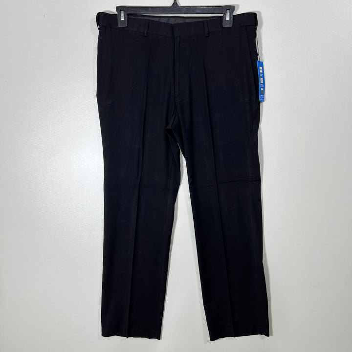 SADDLEBRED SLIM FIT COMFORT WAISTBAND WRINKLE RESISTANT STRETCH FABRIC DRESS PANT
