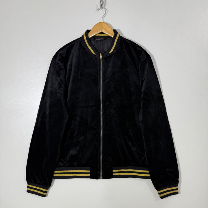 ZARA MAN BEN COLLAR WALVET  BOMBER  JACKET