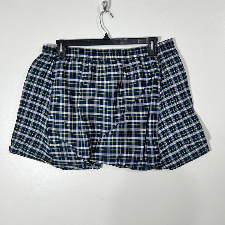 HANES CHECKERED NIGHTWEAR COTTON SHORT