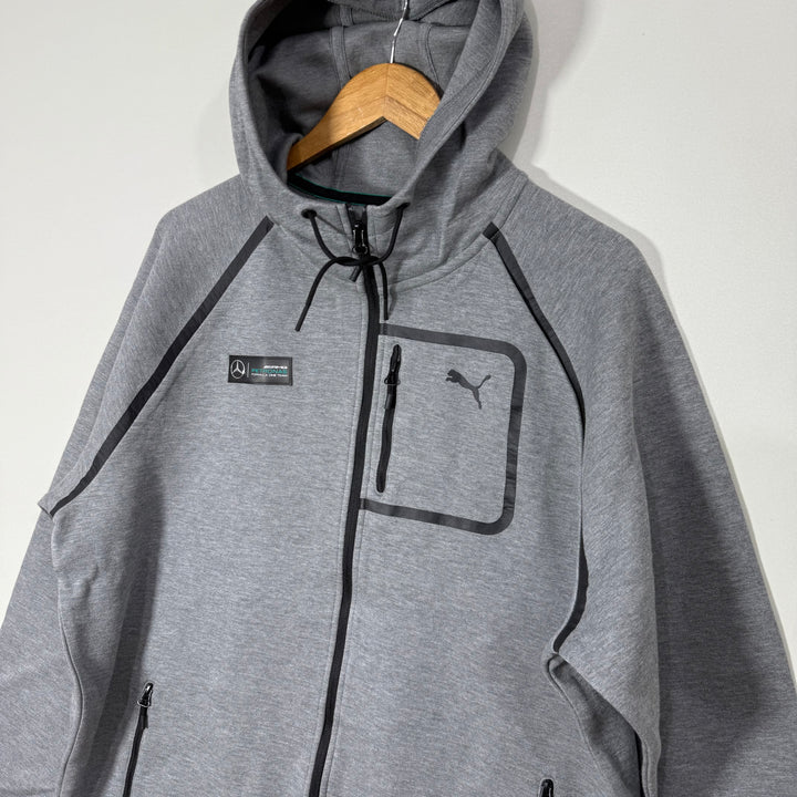PUMA TECH FLEECE SWEAT JACKET WITH HOOD