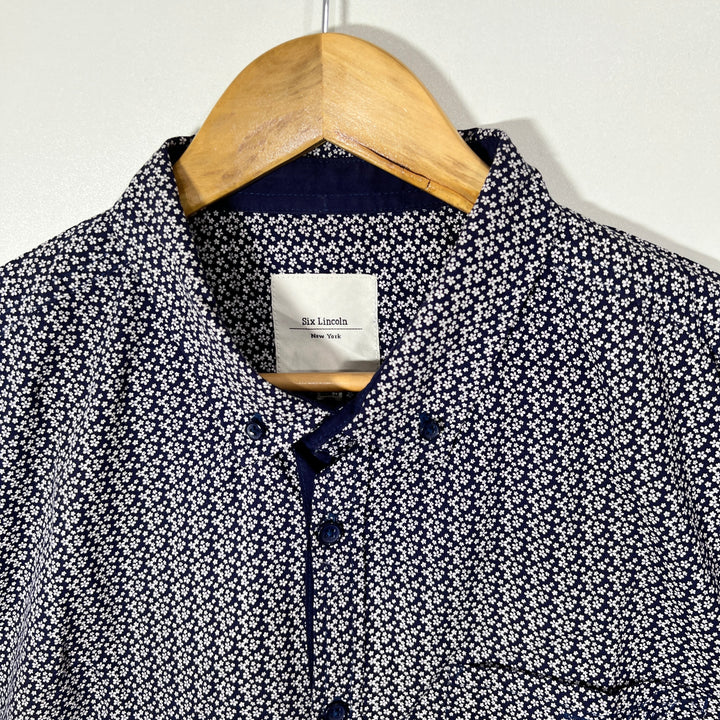 SIX LINCOLN BUTTON DOWN CASUAL COTTON SHIRT
