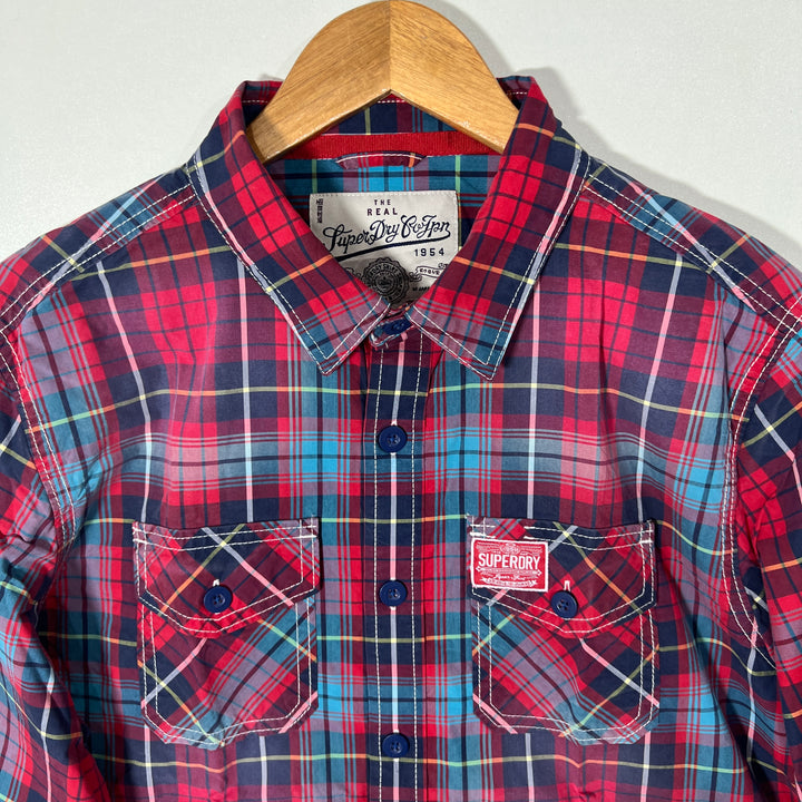 SUPERDRY DOUBLE POCKETS CASUAL COTTON SHIRT