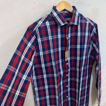 TOMMY HILFIGER SLIM FIT CHECKERED COTTON CASUAL SHIRT - JS BROTHERS 