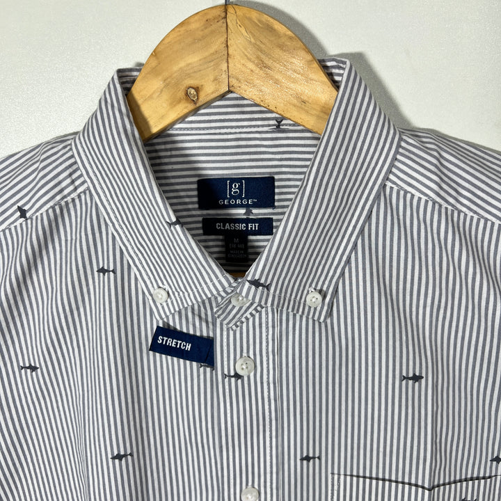 GEORGE CLASSIC FIT BUTTON DOWN HALF SLEEVES SHIRT BRAND NEW