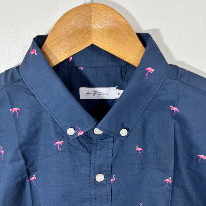 H BROTHER BUTTON DOWN HALF SLEEVES SHIRT