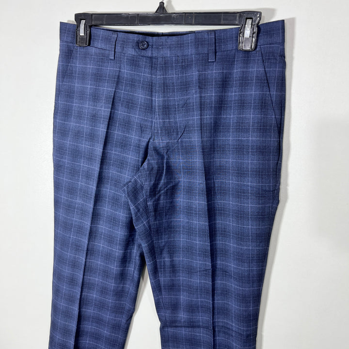 OXFORD ECO SMART SLIM FIT CHECKERED DRESS PANT WITH STRETCH