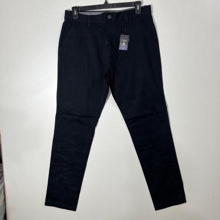 NEXT SLIM FIT COTTON CHINO PANT BRAND NEW WITH STRETCH BLACK COLOUR
