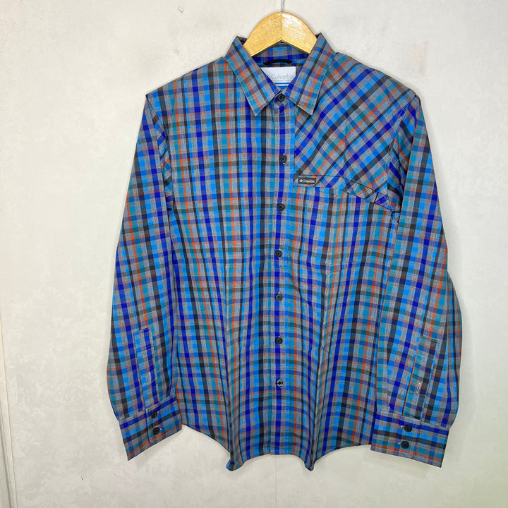 COLUMBIA CHECKERED CASUAL COTTON SHIRT