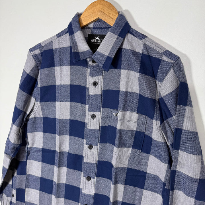HOLLISTER CHECKERED FLANNEL COTTON SHIRT BRAND NEW
