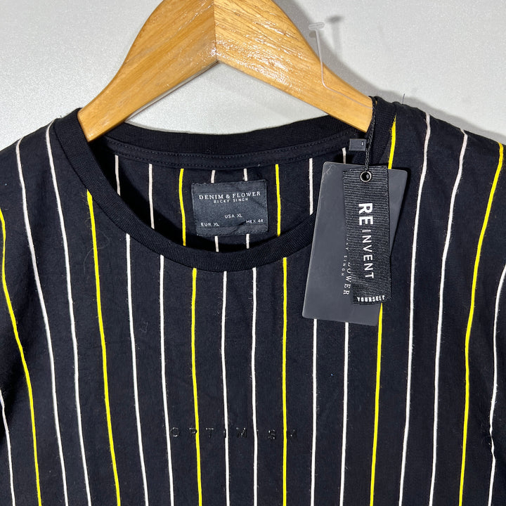 DENIM & FLOWER COTTON TSHIRT BRAND NEW