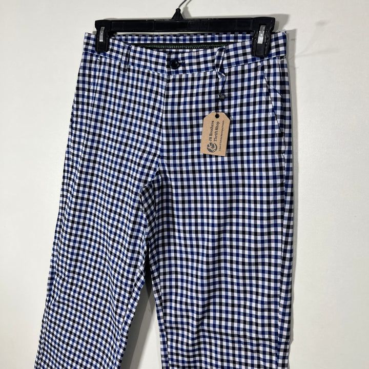 IZOD GLOF STRAIGHT FIT CHECKERED PANT WITHOUT STRETCH