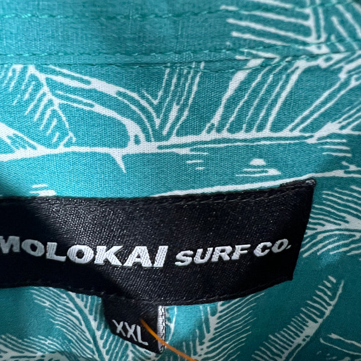 MOLOKAI SURF CO BUTTON DOWN HALF SLEEVES SHIRT