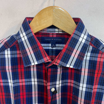 TOMMY HILFIGER SLIM FIT CHECKERED COTTON CASUAL SHIRT - JS BROTHERS 