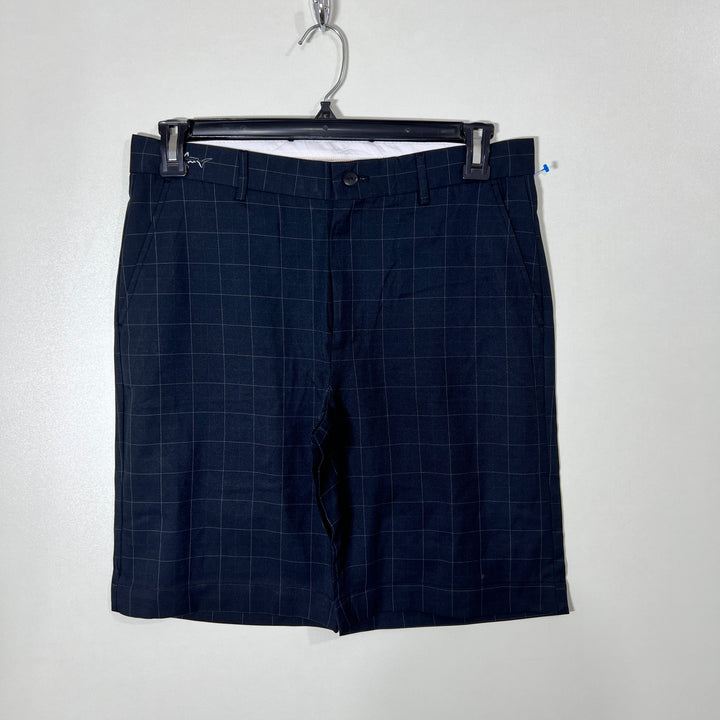 GREG NORMAN CHECKERED GOLF SHORT
