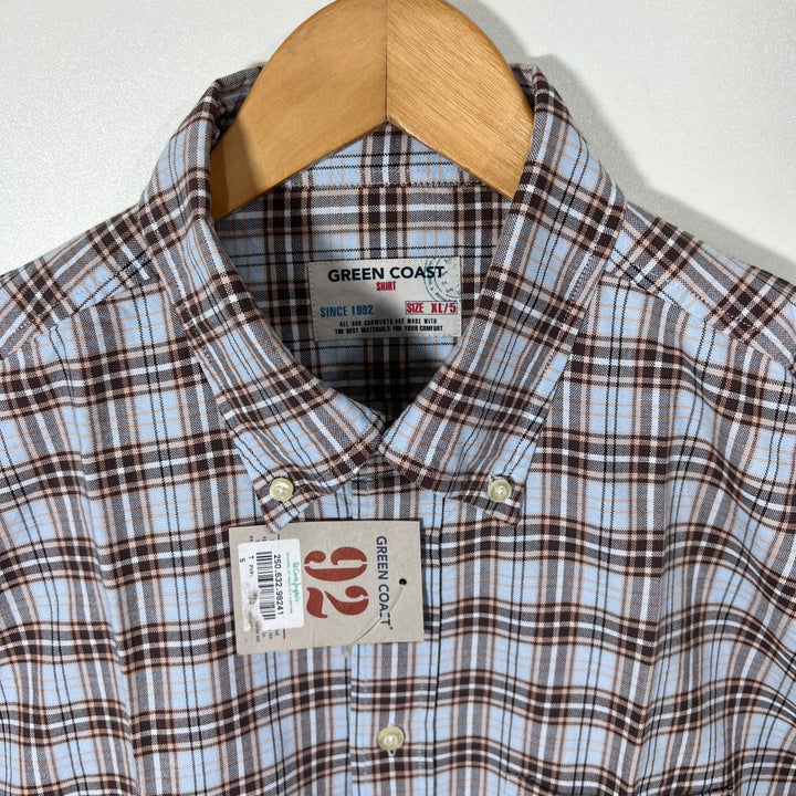 GREEN COAST BUTTON DOWN CASUAL COTTON SHIRT BRAND NEW