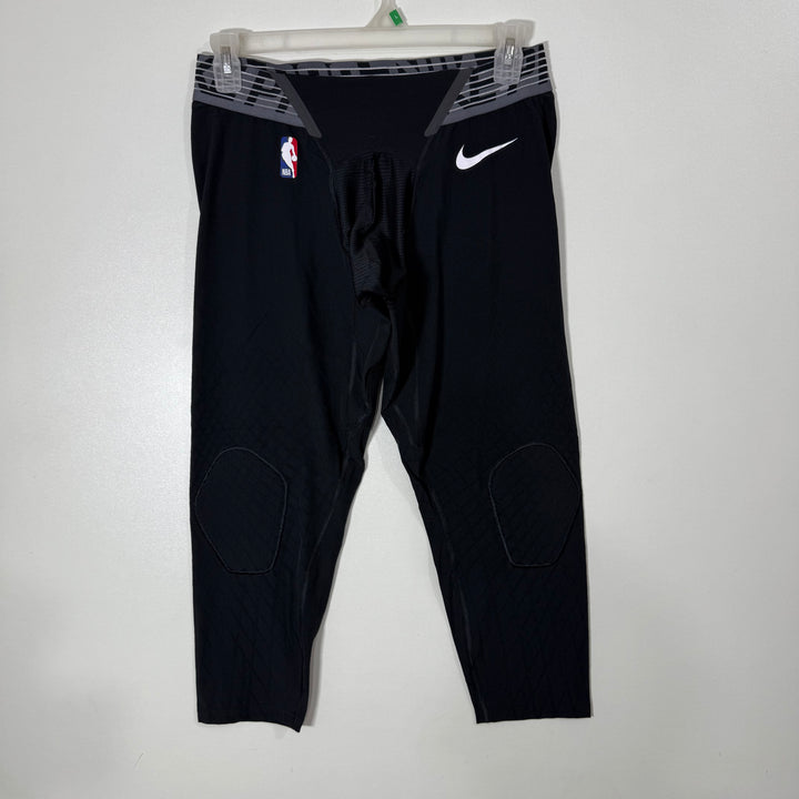 NIKE DRI FIT TECHKNIT THREE QUARTER SPORT COMPRESSION TIGHTS BLACK COLOUR