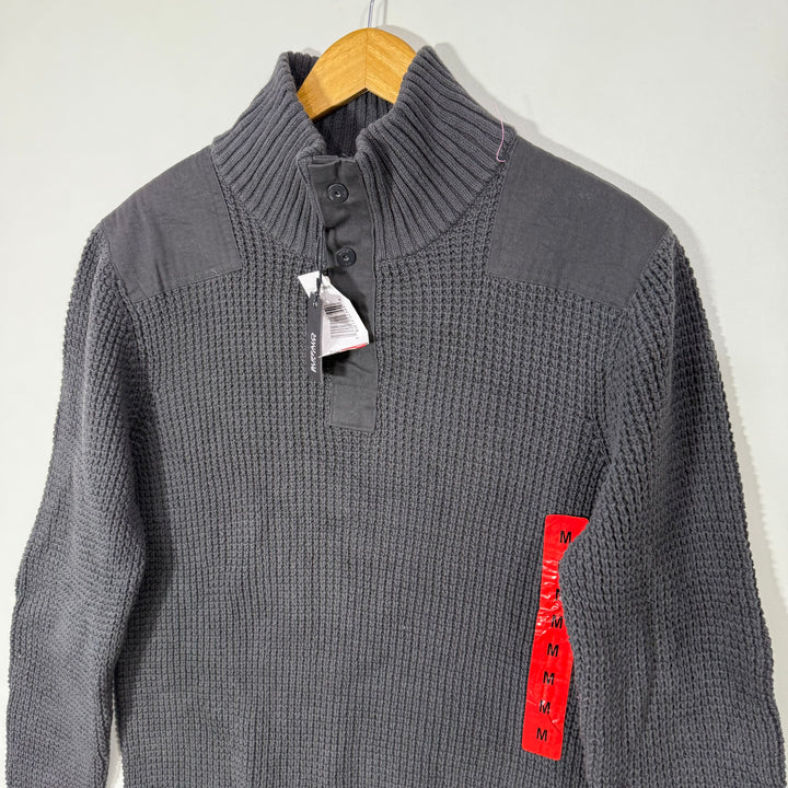 ESTABLISHED 3 BUTTON HALF ZIP KNITWEAR SWEATER BRAND NEW