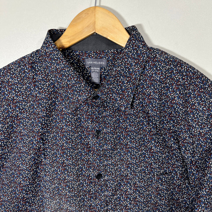 VAN HEUSEN PRINTED CASUAL COTTON SHIRT