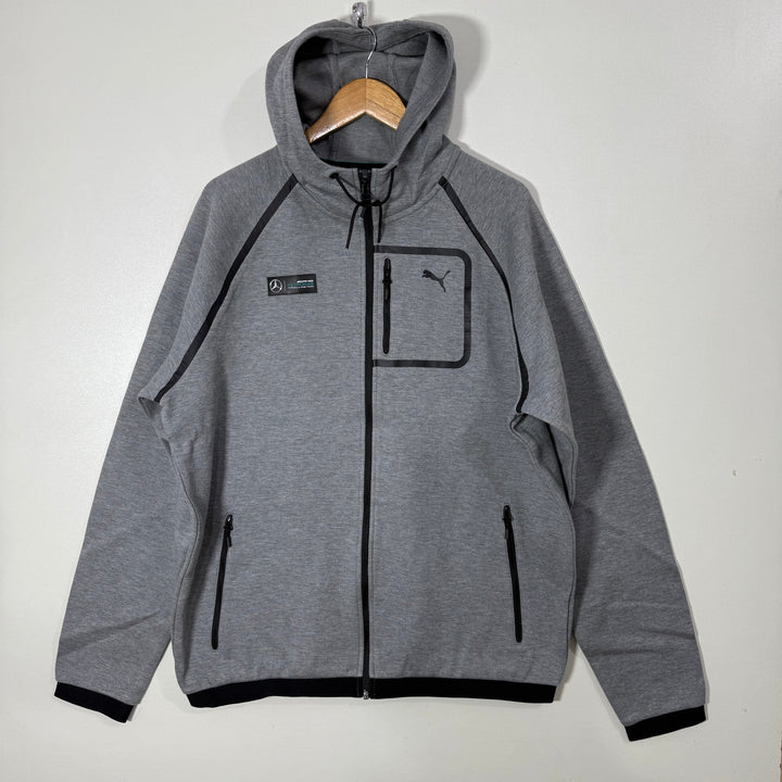 PUMA TECH FLEECE SWEAT JACKET WITH HOOD