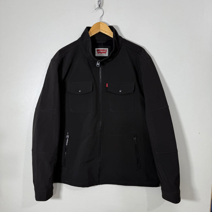 LEVIS SOFT SHELL WINDBREAKER JACKET INNER FLEECE