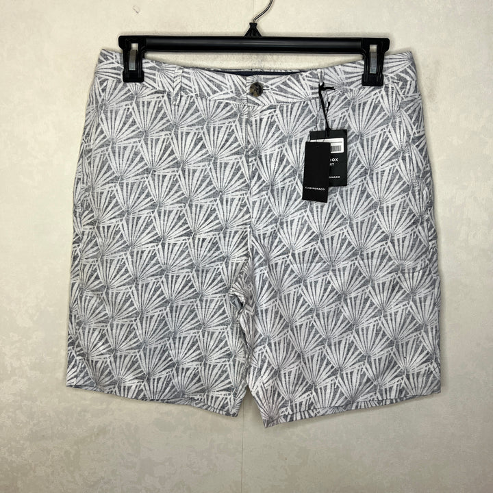 CLUB MONACO MADDOX FIT PRINTED COTTON SHORT BRAND NEW