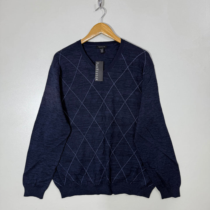 VAN HEUSEN V NECK COTTON SWEATER BRAND NEW