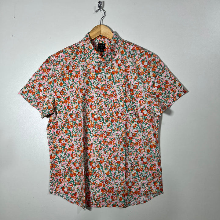 J.CREW FLEX BUTTON DOWN HALF SLEEVES COTTON SHIRT