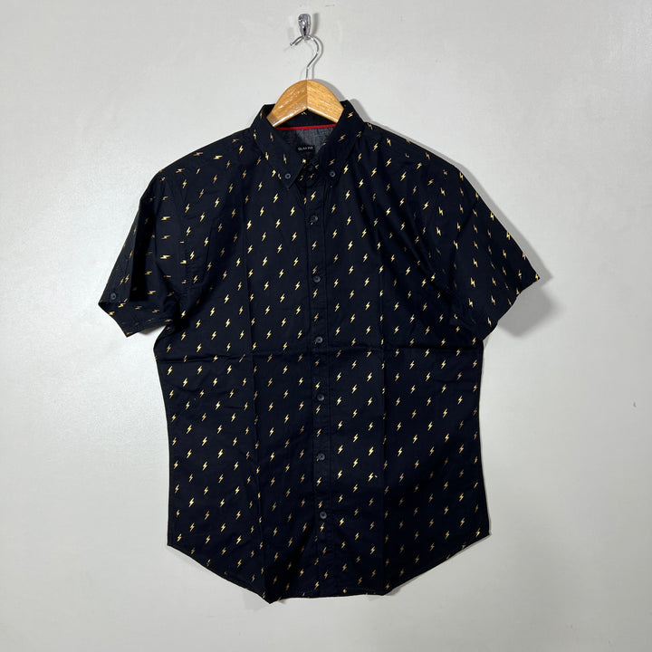 DRILL CLOTHING BUTTON DOWN HALF SLEEVES SHIRT