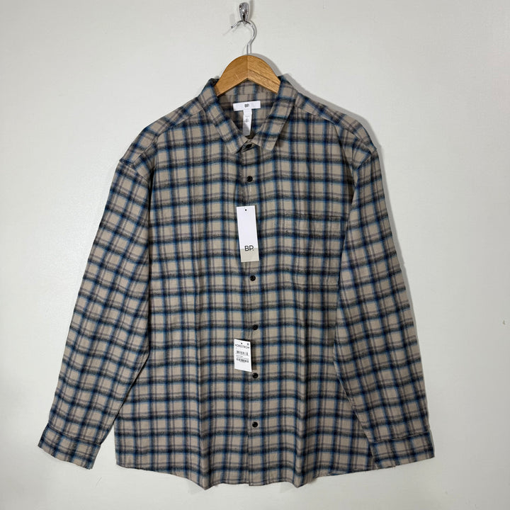 NORDSTROM SUPERSOFT FLANNEL COTTON CHECKERED SHIRT BRAND NEW