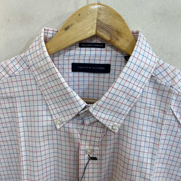 TOMMY HILFIGER REGULAR FIT BUTTON DOWN COTTON CASUAL SHIRT WITH STRETCH - JS BROTHERS 