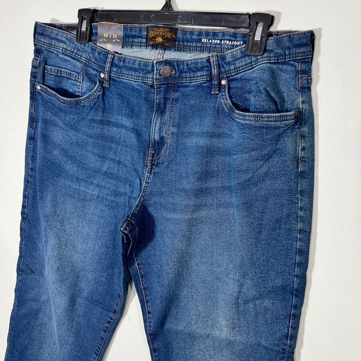 COOPER & OAK STRAIGHT FIT DENIM PANT BRAND NEW WITH STRETCH