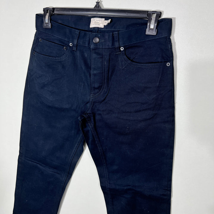 CLUB MONACO SLIM STRAIGHT COTTON JEANS WITH STRETCH