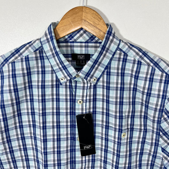 F&F BUTTON DOWN HALF SLEEVES SHIRT BRAND NEW