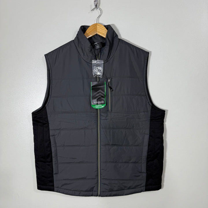 SOLARIS SLEEVES LESS PUFFER JACKET BRAND NEW GREY COLOUR