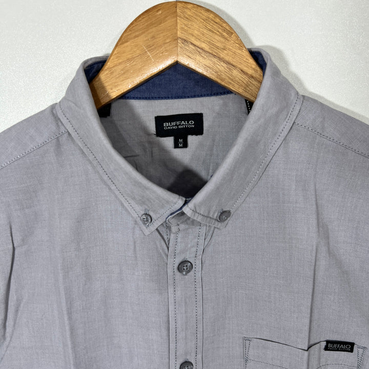 BUFFALO DAVID BITTON BUTTON DOWN HALF SLEEVES SHIRT