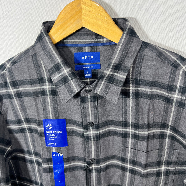 APT.9 SOFT TOUCH FLANNEL SHIRT BRAND NEW