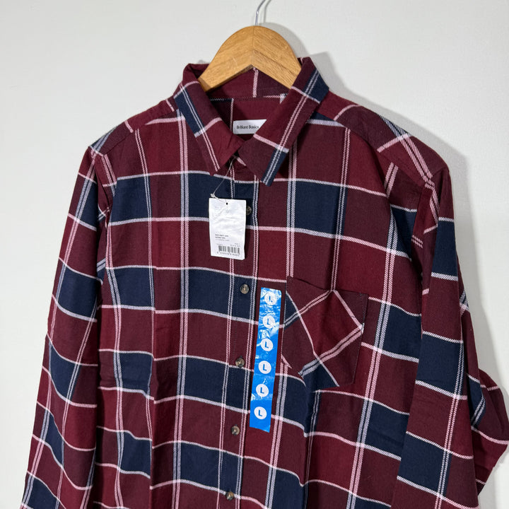 BRILLIANT BASIC FLANNEL COTTON SHIRT BRAND NEW