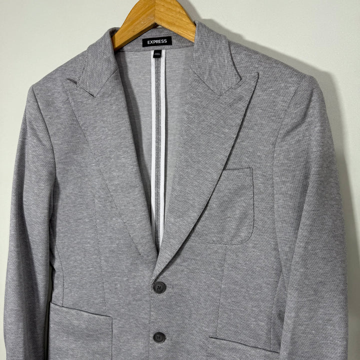 EXPRESS TEXTURE 2 BUTTON BLAZER GREY COLOUR